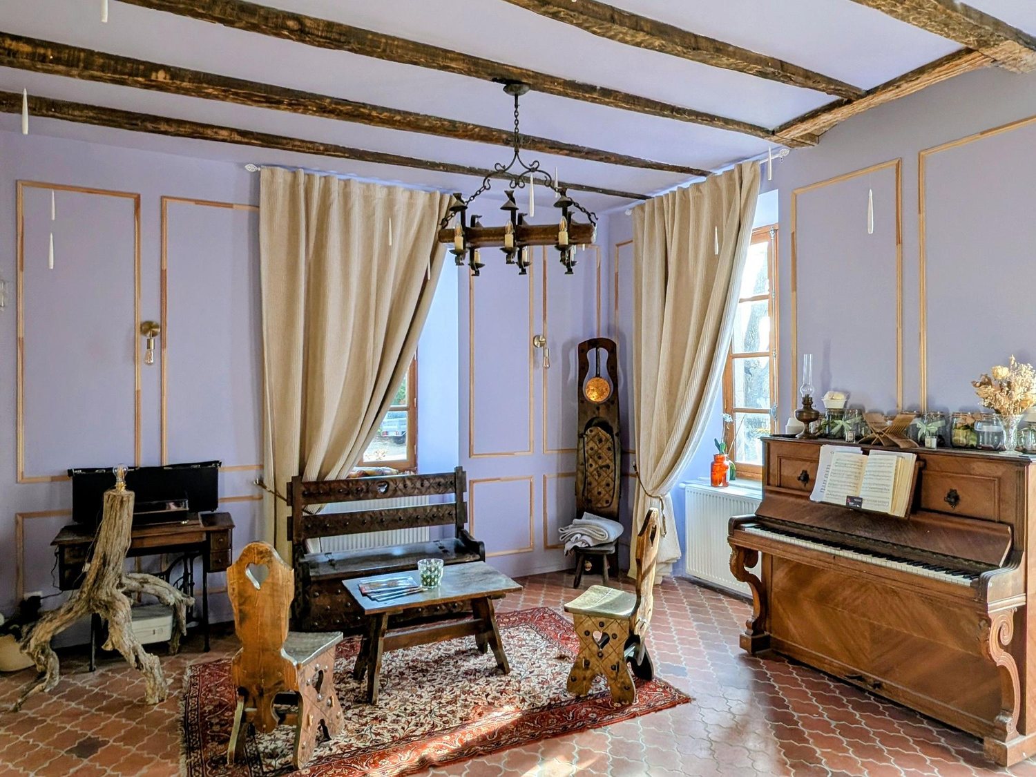 Le salon de musique et son piano